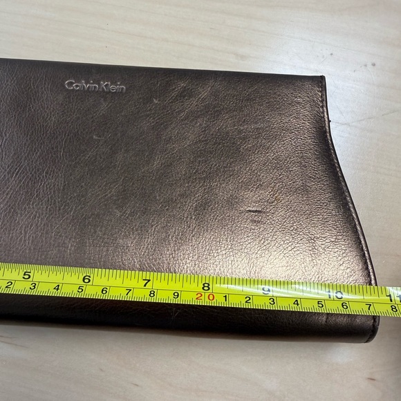 Calvin Klein Metallic Bronze Clutch - Picture 14 of 16